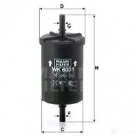 Топливный фильтр MANN-FILTER wk6031 4011558067915 VZ JW3K 67973 - Изображение 5