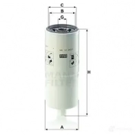 Топливный фильтр MANN-FILTER 4011558038823 wk122901 5 H42UX 319592828