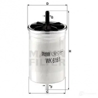 Топливный фильтр MANN-FILTER 68026 S MVVHL wk6181 4011558907402