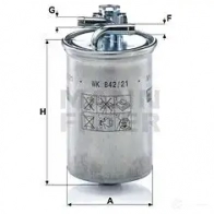 Топливный фильтр MANN-FILTER 4011558947200 J8Q 9SJ wk84221x 68256 - Изображение 8
