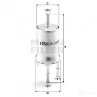 Топливный фильтр MANN-FILTER 4011558955700 wk691 P1 Z1HD 68040 - Изображение 5