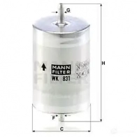 Топливный фильтр MANN-FILTER 68235 4011558913601 7Y 0BE wk831 - Изображение 5