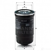 Топливный фильтр MANN-FILTER FA 1DEK 4011558948405 wk8241 68216 - Изображение 5