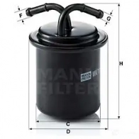 Топливный фильтр MANN-FILTER 68045 4011558917609 RLVM V6 wk711