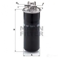 Топливный фильтр MANN-FILTER 4011558941109 wk7351 5 4HTFVN 68088 - Изображение 5