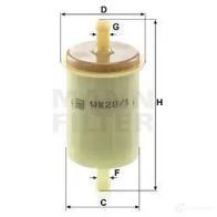Топливный фильтр MANN-FILTER 1424304277 4011558080655 wk281 6 IKVH - Изображение 5