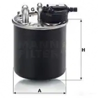 Топливный фильтр MANN-FILTER 4011558061555 68198 wk82015 J1V 4R - Изображение 6