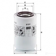 Фильтр АКПП, гидравлический MANN-FILTER 1204976500 4011558752200 w941 2MFZ 1XF