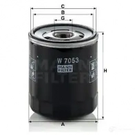 Масляный фильтр MANN-FILTER w7053 1197934512 4011558076658 PFJ UY - Изображение 2
