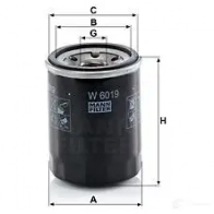 Масляный фильтр MANN-FILTER 4011558056872 67384 PR NHY w6019 - Изображение 5
