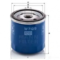 Масляный фильтр MANN-FILTER w7129 67446 X1P 7RU 4011558701406 - Изображение 5
