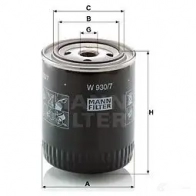 Масляный фильтр MANN-FILTER 67604 4011558711108 3 DT6ZL3 w9307 - Изображение 5