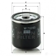 Масляный фильтр MANN-FILTER 67443 4011558754006 5Z11 J w71280 - Изображение 4