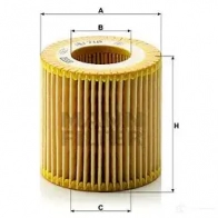 Масляный фильтр MANN-FILTER 66829 hu710x O E83UD5 4011558293109 - Изображение 3