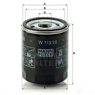 Масляный фильтр MANN-FILTER w71328 4011558743208 A598H X 67454 - Изображение 5