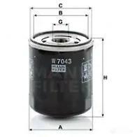 Масляный фильтр MANN-FILTER 67412 w7043 0 Y4LJTU 4011558064761 - Изображение 5