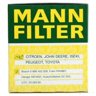Масляный фильтр MANN-FILTER 67398 JEUW GJ w683 4011558759308 - Изображение 6