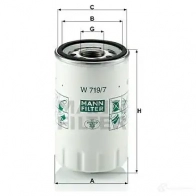 Масляный фильтр MANN-FILTER w7197 67491 4011558726003 TOC CPJ - Изображение 5