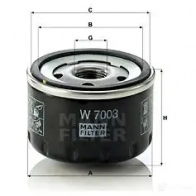 Масляный фильтр MANN-FILTER 67400 G CJELW w7003 4011558758004 - Изображение 4