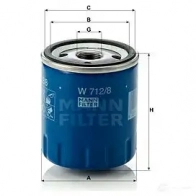 Масляный фильтр MANN-FILTER w7128 TNO EJH Peugeot 306 1 (7E, N3, N5) Универсал 1.9 D 75 л.с. 1998 – 2002 4011558720506