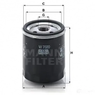 Масляный фильтр MANN-FILTER 97 GBI 4011558023003 w7020 67403