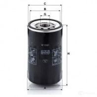 Масляный фильтр MANN-FILTER 67333 w1160 4011558715601 N UGKY - Изображение 5