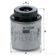 Масляный фильтр MANN-FILTER 4011558041373 w71293 F9Q5 9L2 67447 - Изображение 7