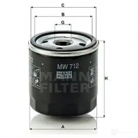 Масляный фильтр MANN-FILTER mw712 4011558841706 67071 51A TD - Изображение 5