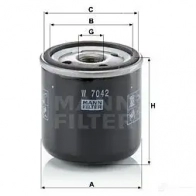Масляный фильтр MANN-FILTER 67411 4011558070977 BSHM RBN w7042
