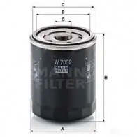 Масляный фильтр MANN-FILTER w7052 67413 TR WDQE 4011558070342 - Изображение 5