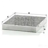 Салонный фильтр MANN-FILTER 66156 4UF TQ33 cuk2141 4011558001186 - Изображение 4