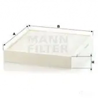 Салонный фильтр MANN-FILTER 3 2X6F 65896 4011558023843 cu26010 - Изображение 5