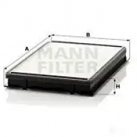 Салонный фильтр MANN-FILTER 4011558245009 V 0DUM cu2861 65943