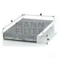 Салонный фильтр MANN-FILTER 3KB 0O 4011558410100 66249 cuk2747 - Изображение 5