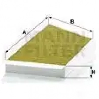 Салонный фильтр MANN-FILTER fp3448 4011558065270 Y ZG5CG 66427 - Изображение 5