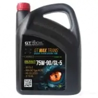 Трансмиссионное масло в мкпп, редуктор полусинтетическое 8809059409091 GT OIL SAE 75W-90 API GL-5, 4 л GT OIL 2RH 6QF 1439752833 8809059409091