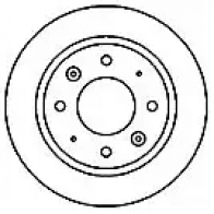 Тормозной диск MAPCO 15575 Kia Clarus (GC) 1 Универсал 2.0 i 16V 133 л.с. 1998 – 2025 4043605007636 80CPV S