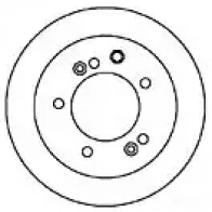 Тормозной диск MAPCO Kia Sorento 15578 4043605007667 OJS3P 4Z