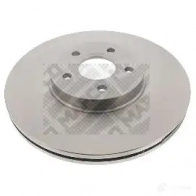 Тормозной диск MAPCO Ford C-Max 1 (CB3, DM2) Минивэн 2.0 Duratec 145 л.с. 2007 – 2010 25827 FMT QX84 4043605757395