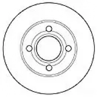 Тормозной диск MAPCO Z8G3DA O 4043605009845 15862 Audi 80 (B4, 8C5) 4 Универсал 1.9 Tdi 90 л.с. 1992 – 1996