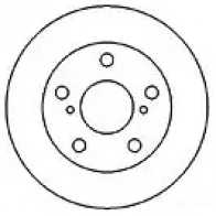 Тормозной диск MAPCO 5 Y15OR Toyota Previa (XR10, XR20) 1 Минивэн 2.4 (TCR11. TCR10) 132 л.с. 1990 – 2000 25554 4043605033239