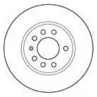 Тормозной диск MAPCO 15840 4043605009623 B U7M4 Saab 9-3 (YS3D) 1 Кабриолет 2.0 i 131 л.с. 1998 – 2003