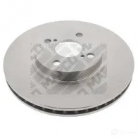 Тормозной диск MAPCO 4043605033369 25567 Toyota Corolla (E120) 9 Хэтчбек 2.0 D 4D (CDE120R. CDE120L) 110 л.с. 2002 – 2006 Q 1Z6N