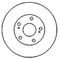 Тормозной диск MAPCO 45522 4043605060754 Nissan Maxima (A32) 4 Универсал 2.0 Qx 140 л.с. 1997 – 2000 PFI05 2