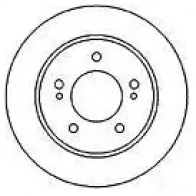 Тормозной диск MAPCO 45514 4043605060679 WLD QPZ Nissan Maxima (A32) 4 Универсал 2.0 Qx 140 л.с. 1997 – 2000