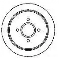 Тормозной диск MAPCO 2 52QFP6 4043605008428 15695 Ford Orion 3 (EA, GAL) 1990 – 1996