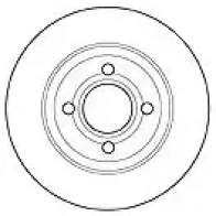 Тормозной диск MAPCO 15865 Audi 80 (B4, 8C5) 4 Универсал 1.9 Tdi 90 л.с. 1992 – 1996 4043605009876 UCB PAC9