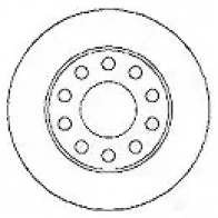 Тормозной диск MAPCO Audi A4 (B7) 3 Кабриолет 2.0 Tdi 140 л.с. 2006 – 2009 15883 C12M 1F 4043605010056