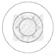 Тормозной диск MAPCO 1297986 4043605101136 LL S6T 15281