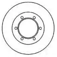 Тормозной диск MAPCO 45556 4043605060938 5YV4YL F Toyota Hilux (N140, 50, 60, 70) 6 Пикап 2.4 i 4WD (RZN14. RZN16. RZN19) 140 л.с. 1997 – 2005